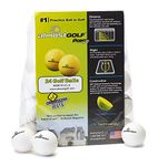 AG AlmostGolf Balls - Limited Flight Practice Golf Balls - (24 Pack, White) - Almost Golf Balls Foam Golf Training Aids for Indoor Or Yard Practice - Includes 24 AlmostGolf Balls w/ 5 Liberty Tees