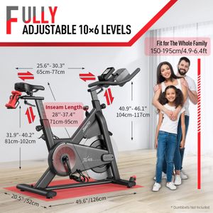 JOROTO X4S Bluetooth Exercise Bike – Indoor Cycling Trainer
