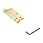 Stanley National Hardware N185-199 V521 3-1/2 Inch Commercial Brass Adjustable Full Mortise Spring Hinge