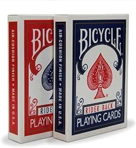 2 Decks Bicycle Rider Back 808 Standard Poker Playing Cards Red & Blue