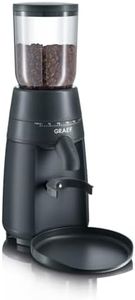 GRAEF CM702 – Moulin à café électrique avec broyeur conique inox, 24 niveaux de mouture, réservoir 250g, porte-filtre, jusqu’à 12 tasses, arômes préservés – Noir