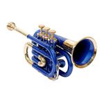 SAI MUSICAL POCKET TRUMPET BB PITCH COPPER LACQUERED WITH FREE HARD CASE MOUTHPIECE COMPACT AND STYLISH INSTRUMENT FOR TRAVEL AND PRACTICE