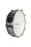 Shrinivasa Enterprises JHGU S.S Musical Instruments Thap Dhol Steel Drum (17.2-Inch, Silver)