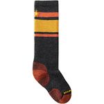 Smartwool Unisex Kids Wintersport Full Cushion Stripe OTC Socks, CHARCOAL, XS EU