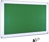 Creative QT Large Play-Up Building Brick, Green, 24"x34" Activity Wall Panel for Kids & Toddlers, Pre-Assembled Makerspace Furniture, Vertical Building Surface, Compatible with All Major Brick Brands