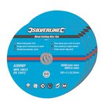 Silverline 186810 Metal Cutting Discs Flat 5pk 230 x 3.2 x 22.23 mm