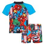 Avengers 2 Piece Boys Swim Suit - Hulk, Iron Man, Captain America, Thor 8-9 Yrs Multicoloured