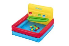 Bestway Sort n Play Ball Pit Set | Kids Inflatable Play Centre with Puzzle Games, Includes 15 Balls, Ages 2+