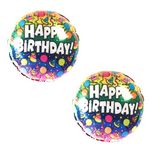 Neva Nude Pasty Happy Birthday Balloon, Multi Color