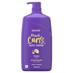 Aussie Miracle Curls with Coconut & Jojoba Oil, Paraben Free Shampoo, 778mL (26.2 fl oz)