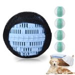 Pet Hair Remover and Laundry Ball Set, Reusable Dog Hair Remover for Laundry, Lint Catcher Laundry Ball in Washing Machine, Pet Hair Catcher for Clothes, Bedding (Blue)