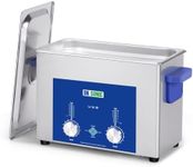 DK SONIC Industrial Ultrasonic Cleaner 4L,120W Commercial Ultrasonic Jewelry Cleaner with Encoded Timer, Heater& Basket, Multi-Application for Jewelry, Glasses, Chains, Watches