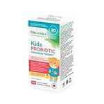 Organika Kids Probiotic Chewable Tablets - Tropical Pineapple Flavour- Gut Health and Immune Support- 30tabs