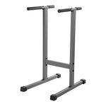 XMark Fitness Dip Station 500 lb. Weight Capacity Uniquely Engineered Angled Uprights Accommodate Men and Women XM-4443