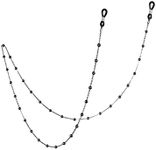 AOBOCO Glasses Chain for Women Sterling Silver, Sunglass Holder Eye-glasses Accessory Chains (Blake Ball Chain)