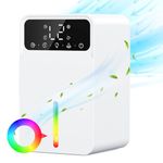 Dehumidifiers for Home, Quiet Electric Dehumidifier for Bedroom, 1500ML Automatic Defrost Dehumidifier, Supports Dehumidification of 320 Sq.ft, 7 Colorful Lights & 12H Timer, Suitable for Wet Rooms