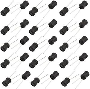 uxcell 30 Pcs Radial Lead Type Inductor Through Hole Mount Electronic 100mH 104K