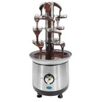 Chocolate Fountain 4 Tier, 2.5lb Capacity, Stainless Steel Electric Chocolate Fondue Fountain Machine for Nacho Cheese, Sauce, Liqueuers, Wedding, Birthday Party for Christmas Gift