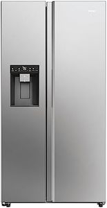 Haier Side by Side 90 SERIE 5 HSW59F18EIMM Kühl-Gefrierkombination/Total No Frost/Smart hON-App/HumidityZone/XXL Nutzinhalt/Wasser- und Eiswürfelspender/Nur 36 db(A) / Edelstahlfront