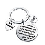 MYOSPARK Work Bestie Keychain Gift Colleague Friend Gift Work Friend Thank You Gift Best Friend Gift Coworker Jewelry for Her (CA Work Bestie KC)