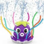 Water Spray Sprinkler for Kids, Outdoor Garden Toys for Kids, Water Sprinkler for Kids, Water Toys for Water Play, Spinning Sprinkler for Garden Yard Lawn Water Spray Summer Toys for Kids (Octopus)