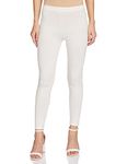 Max Women's Regular Fit Cotton Leggings (NOOSAL21OWOFF White_Off White_S_Off White_S)