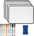 Dry Erase Mini Whiteboard, 4 pcs A4