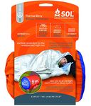 SOL® Thermal Bivvy Orange Durable Waterproof Windproof Reflects 80% Body Heat First Aid ReUsable Blanket Hiking Hunting Backpacking Walking Outdoor Emergency Search and Rescue