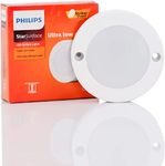 Philips 3W StarSurface Striker Cabinet Cool White Flush Mount Ceiling Lamp (Pack of 1)