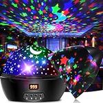 Night Light Kids, Star Night Light Projector-2 in 1 Veilleuse Enfant-Star Projector, That Rotates 360 Degree Rotation&LED Timer Control Bedroom Decor Lamp, Kids Projector Night Light for 2-9 Year Old Birthday Easter Gifts for Girls and Boys Light