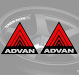 Adams Graphics 2 x Advan Stickers - tyres tires yokohama civic honda s2000 integra racing