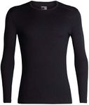 ICEKQ|#Icebreaker Men 200 Oasis LS Crewe Base Layer - Black, S