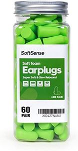 Soft Foam Earplugs for Sleep 33dB NRR, Noise Reduction Ear Plugs for Sleeping Noise Cancelling, Snoring, Shooting,Work,Plane-60 Pairs