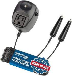 HydroCheck HC7000v2 Electronic Utility Sump Pump Float Switch: Automatic Turn On/Off, Hi-Lo Dual Sensors and Built-in Alarms | Versatile and Adjustable with 12ft Sensor Cables, Made in the USA