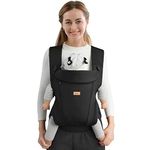 CUBY Best Easy Baby Carriers from Newborn, Breathable Zipper & Belt Ergonomic Toddler Wrap Carrier 3D Air Mesh Adjustable Head Neck Support Outdoor Front Baby Carrier Use Up to Aged 3 Years 44LBS