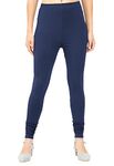 POPOLO Full Length Churidar Leggings for Women Navy