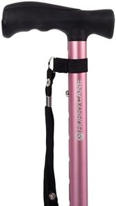Drive Devilbiss HurryCane - Comfort Edition Walking Stick in Pastel Pink