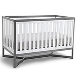 Delta Children Tribeca 4-in-1 Convertible Crib, White/Grey