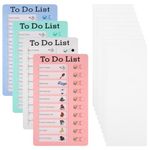 JIANTA Chores Chart for Kids, 4Pcs to Do List, Checklist Board Detachable Reusable Daily Schedule Behavior Chart, Memo Checklist Chore Chart Planner Board