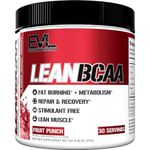 Evlution Nutrition Lean BCAA, BCAA’s, CLA and L-Carnitine - 30 Servings (Fruit Punch)