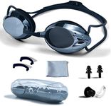 PHELRENA Swimming Goggles, Professional Swim Goggles Anti Fog UV Protection No Leaking for Adult Men Women Kids
