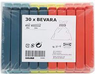 Ikea 103.391.71 Bevara Sealing clip, assorted colors, assorted sizes, 30-pack (Color)