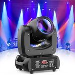 100W Moving Head LED Disco Light Spot Beam DMX DJ Stage Lighting RGBW with 18 Prism for Partylight Effect Club Bar Wedding Christmas Halloween Carnival Easter Celebration