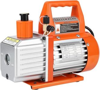 GarveeTech 110V 3.5CFM 1/4HP Single-Stage Rotary Vane Vacuum Pump, Vacuum Pump Automotive, Includes Oil Bottle, Vacuum Pump Kit for R134a R410a R12 R22 Systems