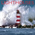 Graphique 2024 Lighthouses Wall Calendar | 12” x 12” | Thick Paper | Home & Office Organizer | Large Monthly Grid | 3 Languages & Marked Holidays | 4 Month Preview Page for 2025