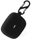 Geiomoo Silicone Case for JBL Tune Buds, Protective Cover with Carabiner (Black)