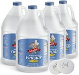 (4 Gallons) - Woeber's Natural Distilled White Vinegar, 5% Acidity, Safe For Cooking and Cleaning, Individual 1 Gal Jugs