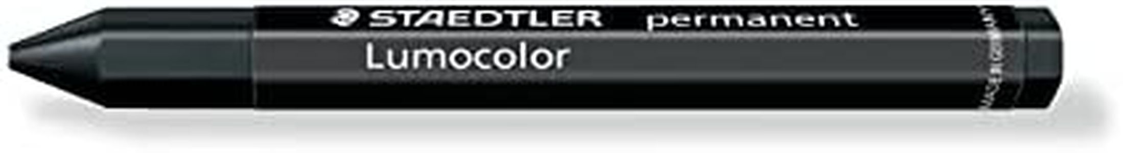 Staedtler Lumocolor permanent omnigraph 236-9. Ceras permanentes de colores. Caja con 12 crayones de color negro.