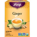 Yogi Tea - Ginger Tea (6 Pack) - Caffeine Free Organic Herbal Tea - 96 Tea Bags