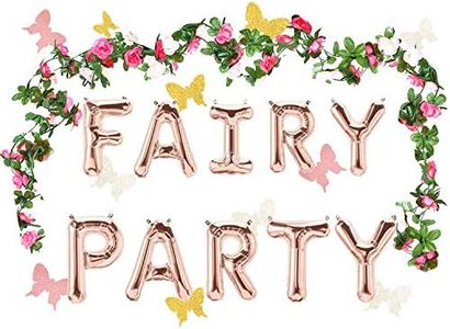 JeVenis 3 PCS Fairy Party Balloon Fairy Party Decoration Fairy Party Favors Fairy Garden Decoration for Fairy Theme Birthday Wedding Decoration